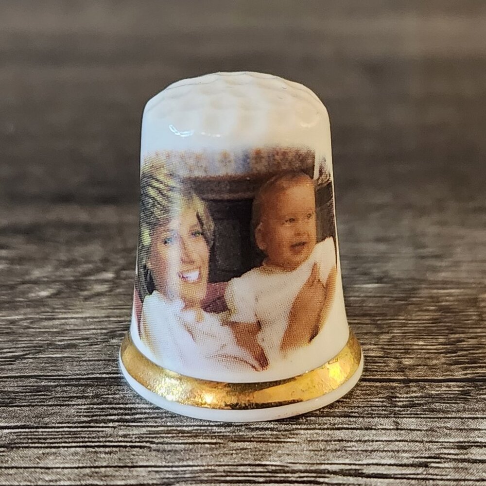 Vintage Thimble Souvenir Collectible Fine Bone China